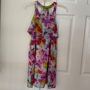 Multi Color Floral Girls Dress